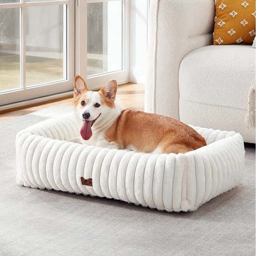 PICK UP ONLY !!! Orthopedic Calming Dog Bed, Plush Memory Foam, Large 35x25x9